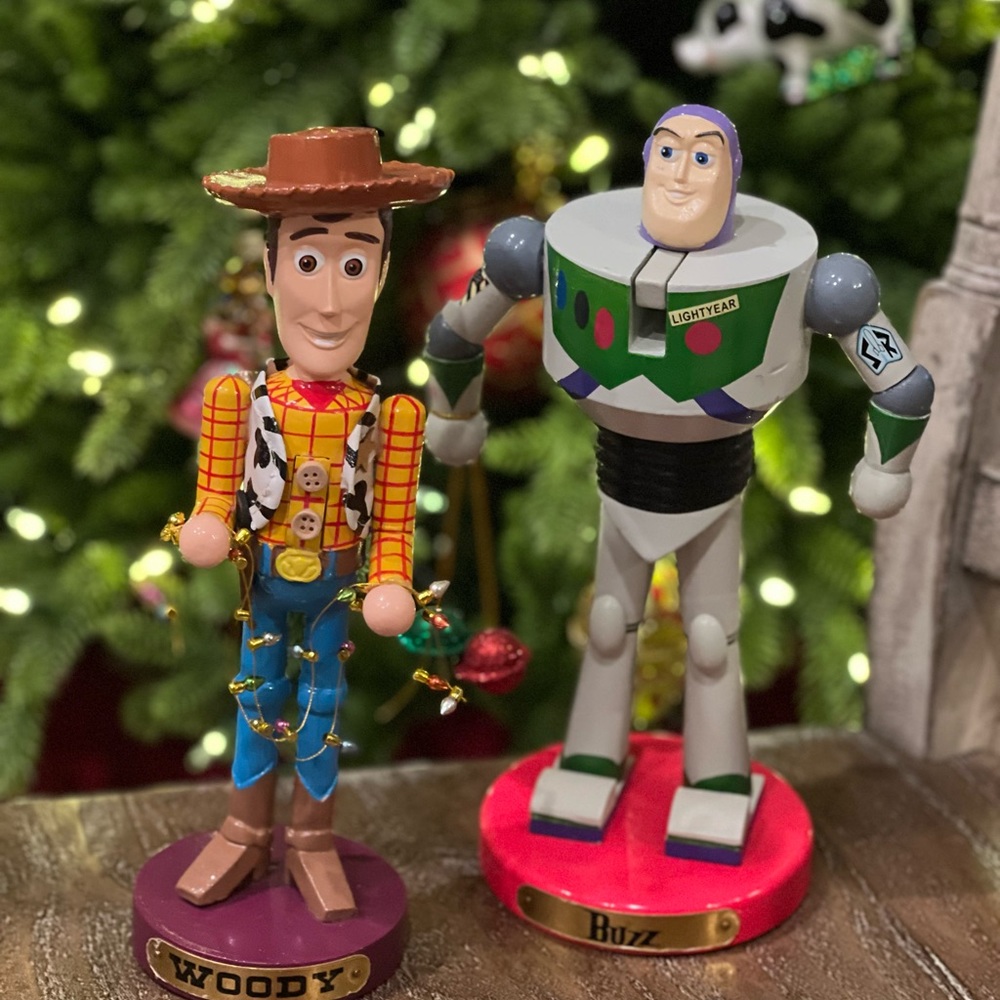 MAKE AN OFFER! Pixar Woody & Buzz Lightyear Nutcrackers, excellent condition!